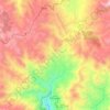 Mapa topográfico Cachicadán, altitude, relevo