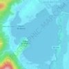 Mapa topográfico Lagoa de Dentro, altitude, relevo