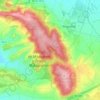 Mapa topográfico Sierra de Atapuerca, altitude, relevo