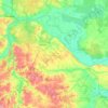 Mapa topográfico городской округ Луховицы, altitude, relevo