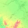 Mapa topográfico État de Borno, altitude, relevo