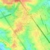 Mapa topográfico Jardim das Américas, altitude, relevo