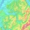 Mapa topográfico L'Arve, altitude, relevo