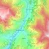 Mapa topográfico Tatopani, altitude, relevo