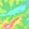 Mapa topográfico Arangu, altitude, relevo