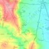 Mapa topográfico Longborough, altitude, relevo
