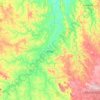 Mapa topográfico Anagé, altitude, relevo