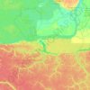 Mapa topográfico Amaturá, altitude, relevo