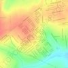 Mapa topográfico Jardim Canaã, altitude, relevo
