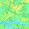 Mapa topográfico Westampton, New Jersey, altitude, relevo