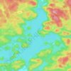 Mapa topográfico Drag lake, altitude, relevo