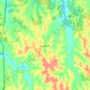 Mapa topográfico Área Rural, altitude, relevo