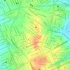 Mapa topográfico Monte Castelo, altitude, relevo