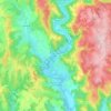 Mapa topográfico Beaulieu-sur-Dordogne, altitude, relevo