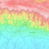 Mapa topográfico Nduga, altitude, relevo