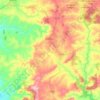 Mapa topográfico Aragoiânia, altitude, relevo