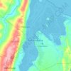 Mapa topográfico Cidade de Inhambane, altitude, relevo