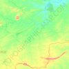 Mapa topográfico Caraúbas, altitude, relevo