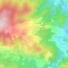 Mapa topográfico Prats-de-Sournia, altitude, relevo