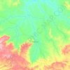 Mapa topográfico Piranhas, altitude, relevo