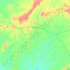 Mapa topográfico Custódia, altitude, relevo