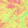 Mapa topográfico Рузский городской округ, altitude, relevo