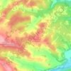 Mapa topográfico Montgaillard-en-Albret, altitude, relevo