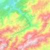 Mapa topográfico Sti Fadma, altitude, relevo