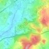 Mapa topográfico Castelões, altitude, relevo