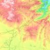 Mapa topográfico Abadín, altitude, relevo