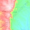 Mapa topográfico Ararendá, altitude, relevo
