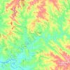 Mapa topográfico Kaloré, altitude, relevo