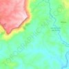 Mapa topográfico São Benedito das Areias, altitude, relevo