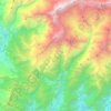 Mapa topográfico Ghandruk, altitude, relevo