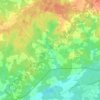 Mapa topográfico Loreux, altitude, relevo