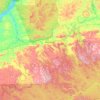 Mapa topográfico Rurópolis, altitude, relevo