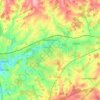 Mapa topográfico Overton, altitude, relevo