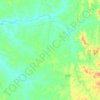 Mapa topográfico Bernardo Sayão, altitude, relevo