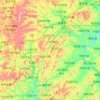 Mapa topográfico 凌源市, altitude, relevo