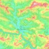 Mapa topográfico Byas, altitude, relevo