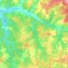 Mapa topográfico La Jemaye-Ponteyraud, altitude, relevo