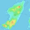 Mapa topográfico Iona, altitude, relevo