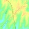 Mapa topográfico Huron, altitude, relevo
