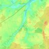 Mapa topográfico Sainte-Fauste, altitude, relevo