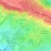 Mapa topográfico Rocquencourt, altitude, relevo