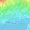 Mapa topográfico Urbanització El Ras, altitude, relevo