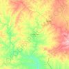 Mapa topográfico Coronel João Sá, altitude, relevo