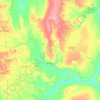 Mapa topográfico Biritinga, altitude, relevo