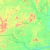 Mapa topográfico Itarantim, altitude, relevo