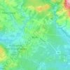 Mapa topográfico Brodła, altitude, relevo
